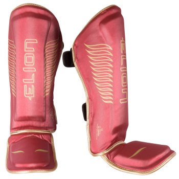 Shin guards ELION Wing - Red Silk
