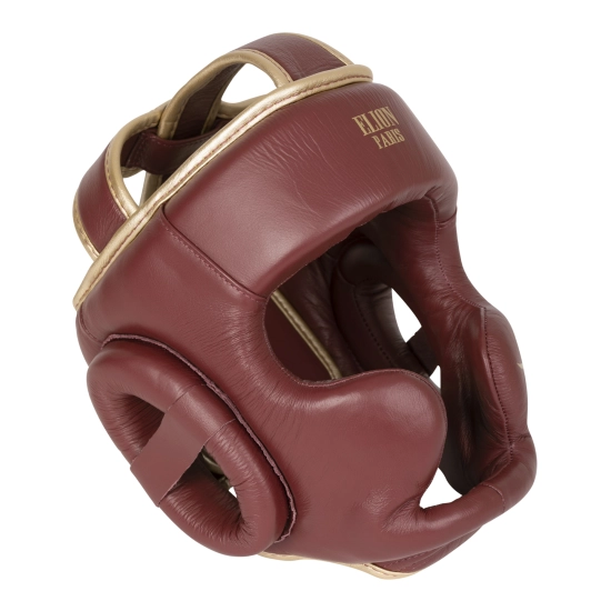 Boxing headgear ELION Paris Vintage Bordeaux leather