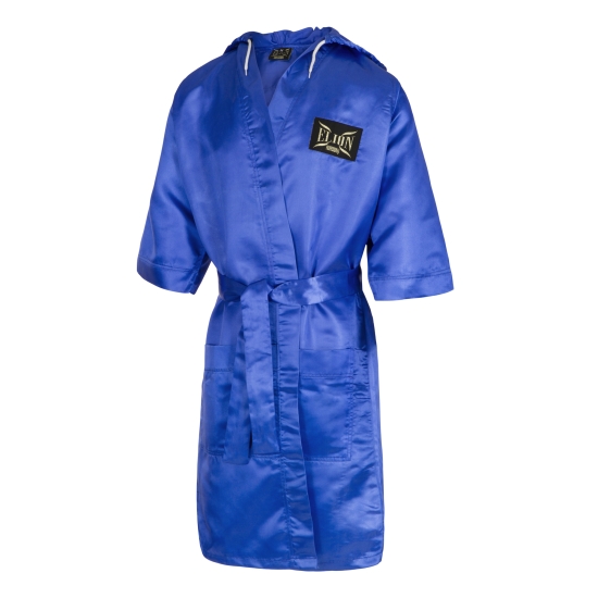 Boxing dressing gown hood ELION Blue