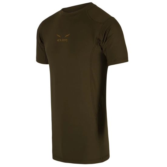 Elion Monochrome Rashguard - Khaki - Short Sleeve