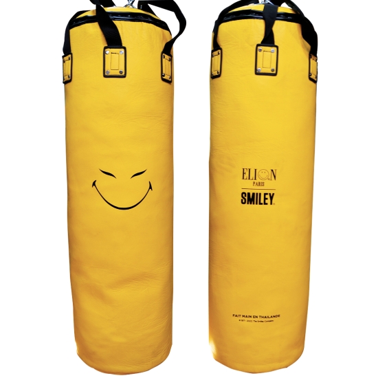 Punch Bag ELION Paris X SMILEY® 50th Anniversary Limited Edition 1m30 - 45kg - Yellow Leather