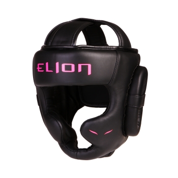 Boxing headgear ELION Uncage - Matblack/Pink
